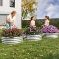 thumbnail image 1 of Kojooin Galvanized Raised Garden Bed, 2 x 1 ft Metal Planter Box with Open Bottom and Rust Protection, 1 of 7