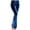 Blue, variant on Mgmyaa Flare Velvet Pants for Women High Waisted Wide Leg Stretch Drawstring Elastic Waist Pull On Trousers