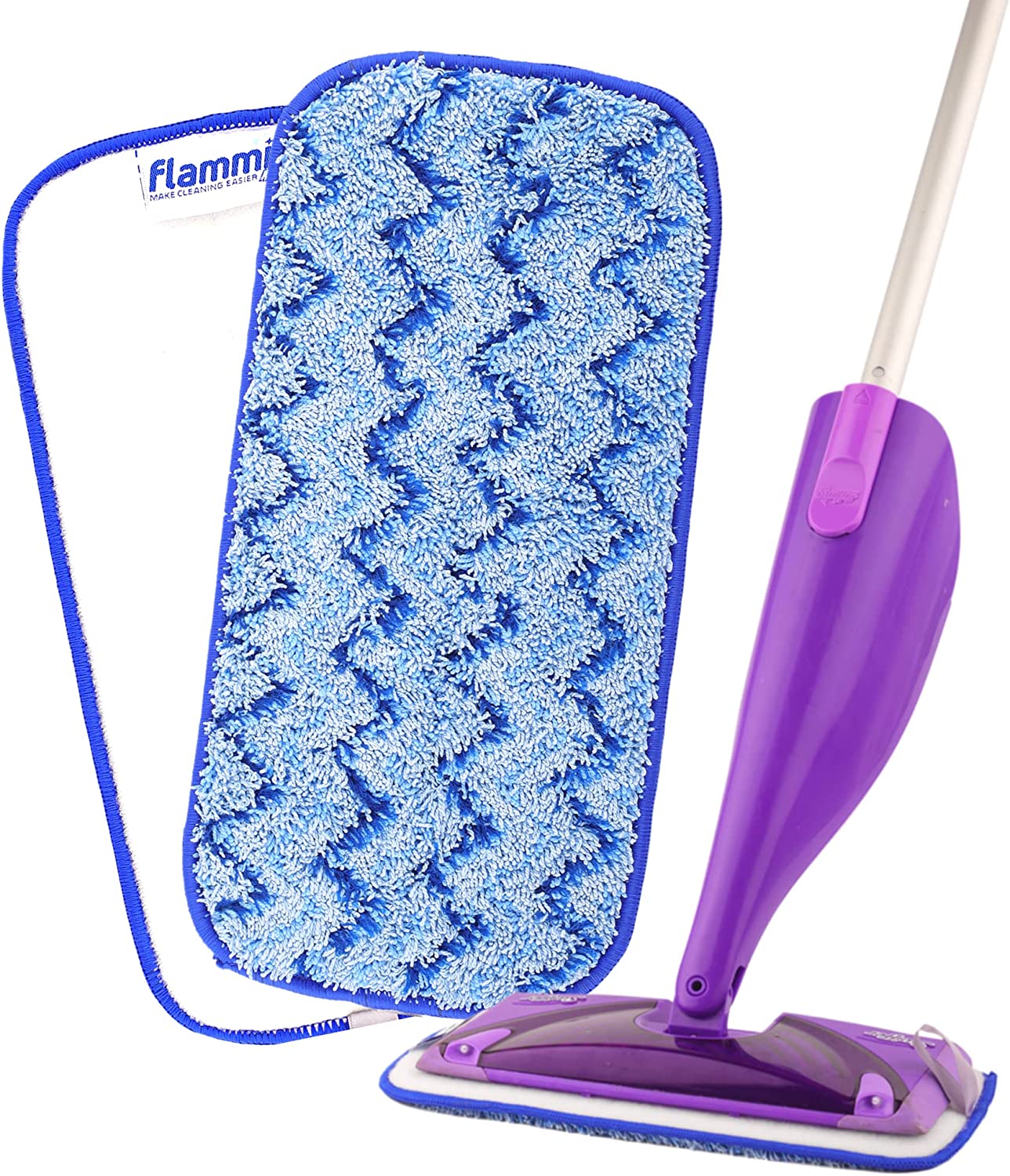 Scrub Mop Pads for Swiffer Wetjet, Heavy Duty Wet Pads for Swiffer