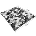 thumbnail image 4 of Black White Camo Digital Shapes Pattern Blanket,Comfortable Soft Lamb Wool Throw Blanket,All Season,Warm Lightweight Blankets for Sofa Bed Couch Living Room Chair,50"x60", 4 of 4