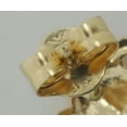 thumbnail image 3 of 14k Solid Yellow Gold Butterfly Mariposa Stud Earrings Women Push Back, 3 of 10