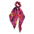 thumbnail image 2 of Halloween Women Hair Bands Hair Scrunchies Flower Pattern Scarf Ties Bowknot Ropes, 2 of 3