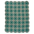 thumbnail image 1 of Green Double Wedding Ring Quilt, Hand cut and Patchwork cotton fabric blocks., 1 of 3