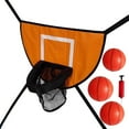 thumbnail image 1 of koolsoo Mini Panier de Basketball pour Trampoline But Jeu Extérieur Support de Basketball Orange avec Trois Ballons, 1 of 9