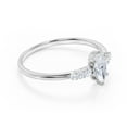 thumbnail image 4 of JeenMata 1 Carat Elegant Marquise Cut Engagement Ring in 18K White Gold Plating for Women, 4 of 8