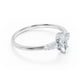 thumbnail image 4 of JeenMata Elegante Anillo de Compromiso de Talla Marquesa en Oro Blanco de 18 K sobre Plata, 4 of 6