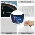 thumbnail image 6 of Uorisanigo Car Hood Cover Waterproof Purple Starry Turtle Car Bonnet Banner Elastic Polyester Automotive Exterior Accessories for Most Sedans SUV Trucks Pickup, 6 of 7
