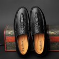 thumbnail image 5 of Men's Casual Loafers Slip On Leather Shoes Lightweight Driving Shoes Moccasins Classic Penny Loafer Flats Boat Shoes, 5 of 10