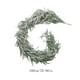 thumbnail image 3 of Guirnalda de Navidad con Nieve Frochada | Decoración navideña de cedro blanco artificial esmerlado para siempre de hoja de madera | 1 Pieza 70,86 pulgadas | Verde de corona de invierno para mesa de, 3 of 9