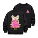 thumbnail image 2 of Cowsor Girls Sweatshirts Kids Cute Graphic Crewneck Pullover Tops Xmas Long Sleeve Holiday Shirts, 2 of 5