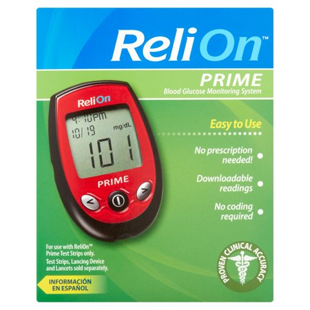 Relion Prime Blood Glucose Monitoring System Red Relion Prime Blood Glucose Monitoring System Red
