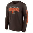 thumbnail image 2 of Men's Fanatics Brown Cleveland Browns Go the Distance Long Sleeve T-Shirt, 2 of 3