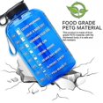 thumbnail image 3 of 5 Colo 3.7l Large Water Bottle Hydration With Motivational Time Marker Reminder, 3 of 5