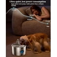 thumbnail image 4 of Water Fountain for Dogs, 108oz/3.2L Automatic Pet Drinking Water Dispenser, Stainless Steel Cat Water Bowl with Replacement Filters, Multi-Filtration, Ultra-Quiet Pump, 4 of 7