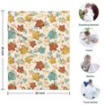 thumbnail image 4 of Autumn Fall Leaves Pattern Blanket,Comfortable Soft Flannel Throw Blanket,All Season,Warm Lightweight Blankets for Sofa Bed Couch Living Room Chair,30"x40", 4 of 4