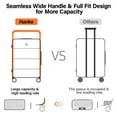 thumbnail image 6 of Hanke Wide Handle Carry On Luggage with Wheels, Hard Shell Suitcases 20 Inch Top Open Luggage Aluminum Hardside Luggage for Travel(Grey), 6 of 9