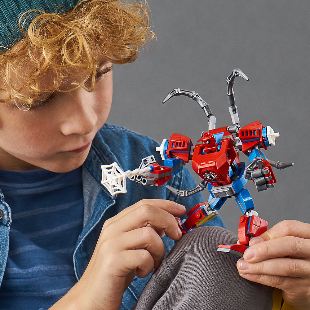 152 Pieces LEGO Marvel Spider-Man: Spider-Man Mech 76146 Kids’ Superhero Building Toy Playset with Mech and Minifigure New 2020 