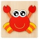 thumbnail image 1 of Wooden puzzle early childhood education intellectual baby building blocks three-dimensional children's toys girls boys 1-2-3-6 years old（Crab）, 1 of 2