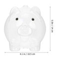 thumbnail image 2 of Shisuyan Tirelire Transparente en Forme de Cochon Pot d'Argent Décoratif Pot de Rangement Décor de Bureau, 2 of 8