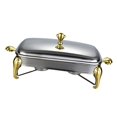 thumbnail image 4 of Calentador de comida de buffet rectangular de 2,9 l para fiestas, cocina de vacaciones Oro, 4 of 8