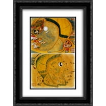August Natterer 2x Matted 18x24 Black Ornate Framed Art Print 'Witch's head'