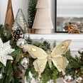 thumbnail image 6 of LEFTHIGH Home 1Pcs Christmas Decoration Sparkling Butterflies Accessories with Clips Christmas Flowers/Wedding/Festival Scene Decoration Props Christmas Decoration Fall Decor, 6 of 7