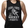thumbnail image 2 of Arena Lights and Hockey Fights Women's Muscle Tank Medium Black, 2 of 5