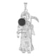 thumbnail image 1 of Dije De Plata 925 De Dije De La Santa Muerte 4.6 Cm, 1 of 5