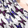 thumbnail image 3 of Butterfly Purple Blue Dot Pattern Blanket,Comfortable Soft Flannel Throw Blanket,All Season,Warm Lightweight Blankets for Sofa Bed Couch Living Room Chair,30"x40", 3 of 4