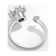 thumbnail image 5 of Anillos para mujer, regalos para mujer, diseño pequeño, flor giratoria, anillo giratorio abierto para mujer., 5 of 5