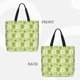 thumbnail image 2 of Disketp Avocado And Toast Bolsa Tote de Lona para Mujer, Bolso de Hombro y Cruzado con Cierre de Cremallera, 2 of 7