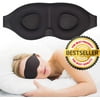 Deenee's Sleep Mask for Women and Men, Eye Mask for Sleeping, Eye Cover Blackout Masks, Hug Sleep Aid, Black Blindfold, Travel Accessories