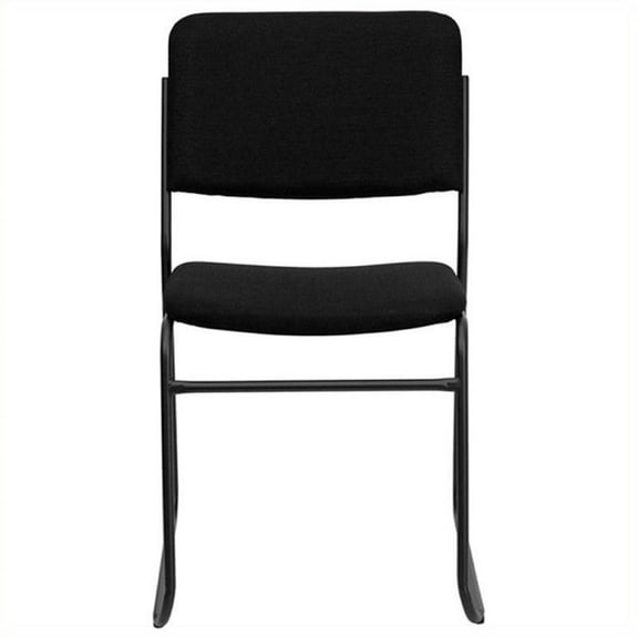 Scranton & Co Stacking Chair with Sled Base in Black
