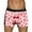 Red, variant on JHHLSF Mens Valentines Day Printed Underwear Style Red Bubble Special Love Rose Shorts Mid Waist Purple,3XL