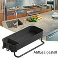 thumbnail image 4 of Universal Wall Mounted Kitchen Drain Rack for Convenient Drying and Organization - Thick Caddy Holder with Jar Organizer and No-Punch Installation, 4 of 9