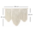 thumbnail image 2 of Ilios Innova | Tapiz Colgante Boho Beige de Algodón Tejido a Mano, Decoración de Pared Artesanal Estilo Bohemio, Accesorio Decorativo para Sala, Dormitorio, Oficina o Estudio., 2 of 9