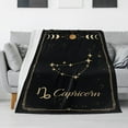 thumbnail image 3 of Capricorn Constellation Blanket Astrology Sign Throw Blanket, Lightweight Microfiber Blanket Birthday Graduation to Mom Gifts for Women Men 80x60 in, 3 of 6