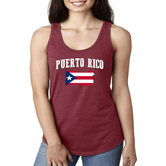 NIB - Women's Racerback Tank Top - Puerto Rico Flag