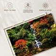 thumbnail image 6 of Elephant Stock Mesmerizing Japanese Waterfall Wall Art - Horizontal Canvas Wall Art - Living Room Wall Decor - Nature Canvas - Green And Orange Decor - 30" x 20", 6 of 8