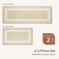 thumbnail image 6 of Floral Checkerboard Anti-Fatigue Kitchen Mat Set of 2, Cushioned Foam Kitchen Mats for Floor, Waterproof Non Slip Comfort Mat, Modern Kitchen Rug for Kitchen Decor, Sink, Khaki Tan, 6 of 6