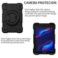 thumbnail image 6 of iPad Mini Case 5th/4th Generation, [Shockproof] Drop Proof Case with Pencil Holder, Armor Rugged Crossbody Strap, Rotatable Kickstand & Hand Strap Cover for iPad Mini 5 / 4, Black, 6 of 11