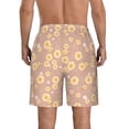 thumbnail image 3 of KLL Bee Gnome Men's Casual Summer Beach Shorts Hawaiian Shorts with Pockets-X-Large, 3 of 5