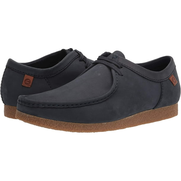 Clarks mens Shacre Ii Run Shoes Moccasin, Navy Nubuck, 9.5