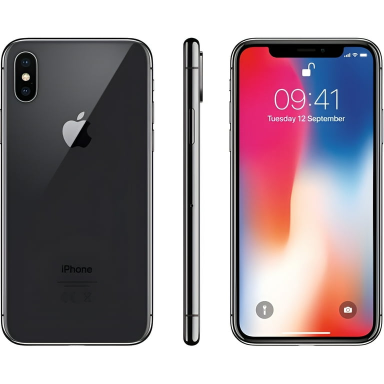 Apple iPhone X 64GB Unlocked GSM Phone w/ Dual 12MP Camera - Space 
