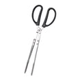 thumbnail image 4 of Tijeras para barbacoa, pinzas, herramienta de acero inoxidable para recoger carbón, equipo para asar 41 centímetros, 4 of 8