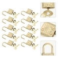 thumbnail image 4 of CIMAXIC 10Pcs Alloy Padlocks Suitcase Small Locks Simple Notebook Safety Locks (Golden),1.18"X0.67"X0.28", 4 of 5