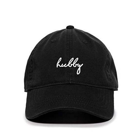 Tech Design Hubby Baseball Cap Embroidered Cotton Adjustable Dad Hat Black
