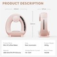 thumbnail image 3 of Pod and Grounds Single-Serve Coffee Maker, 2 in 1 One Cup Coffee Machine Compatible with K-Cup Pod & Coffee Grounds/Tea, Compact Design, 4-8oz, Pink, 3 of 5