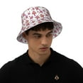 thumbnail image 4 of Balery Purple Mushroom Sombreros para el sol para hombre y mujer, sombrero de pescador con UPF 50+, 4 of 6