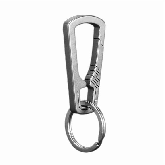 Outdoor Titanium Alloy Keychain Carabiner Keychain Clip Quick Release EDC Key Holder Organizer for Men and Women
